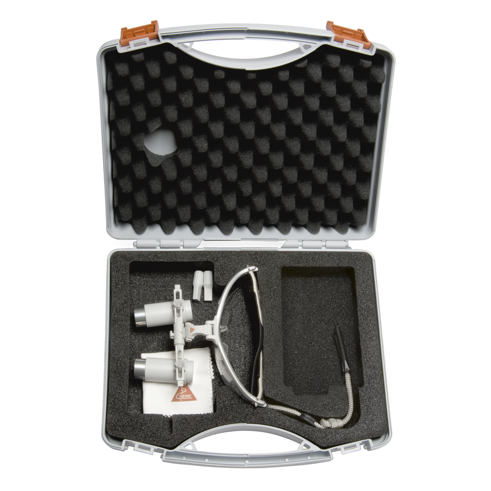 HEINE HRP 4x 340mm Binocular Loupes on SFRAME with SGUARD