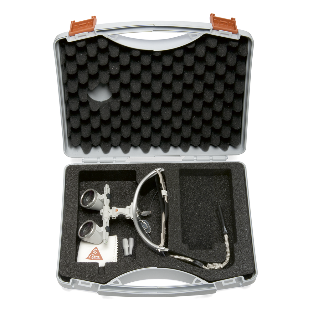 HEINE HR 2.5x/420 Binocular Loupes with iView on SFRAME