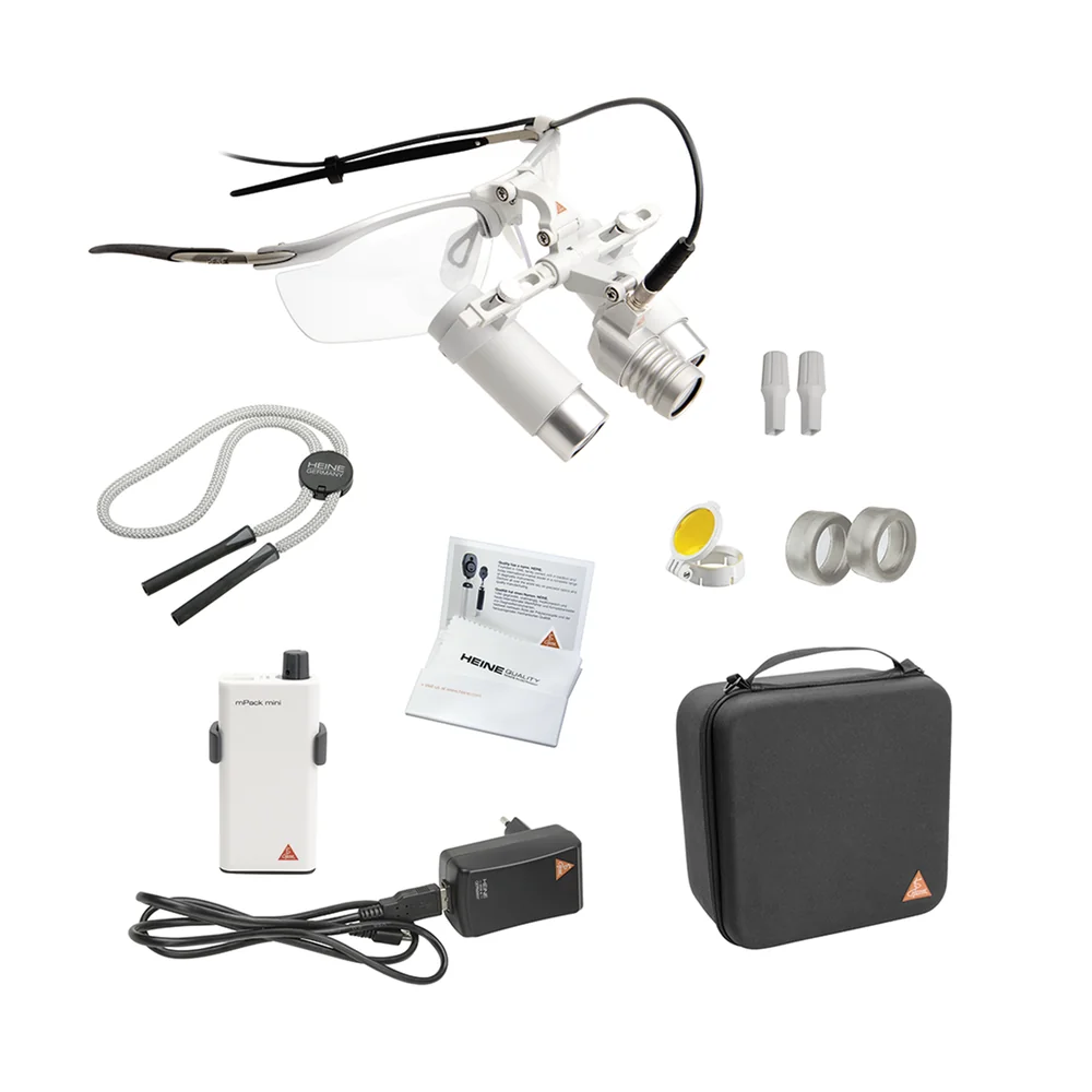 HEINE LoupeLight 2 LED Set with binocular loupes HRP 6x