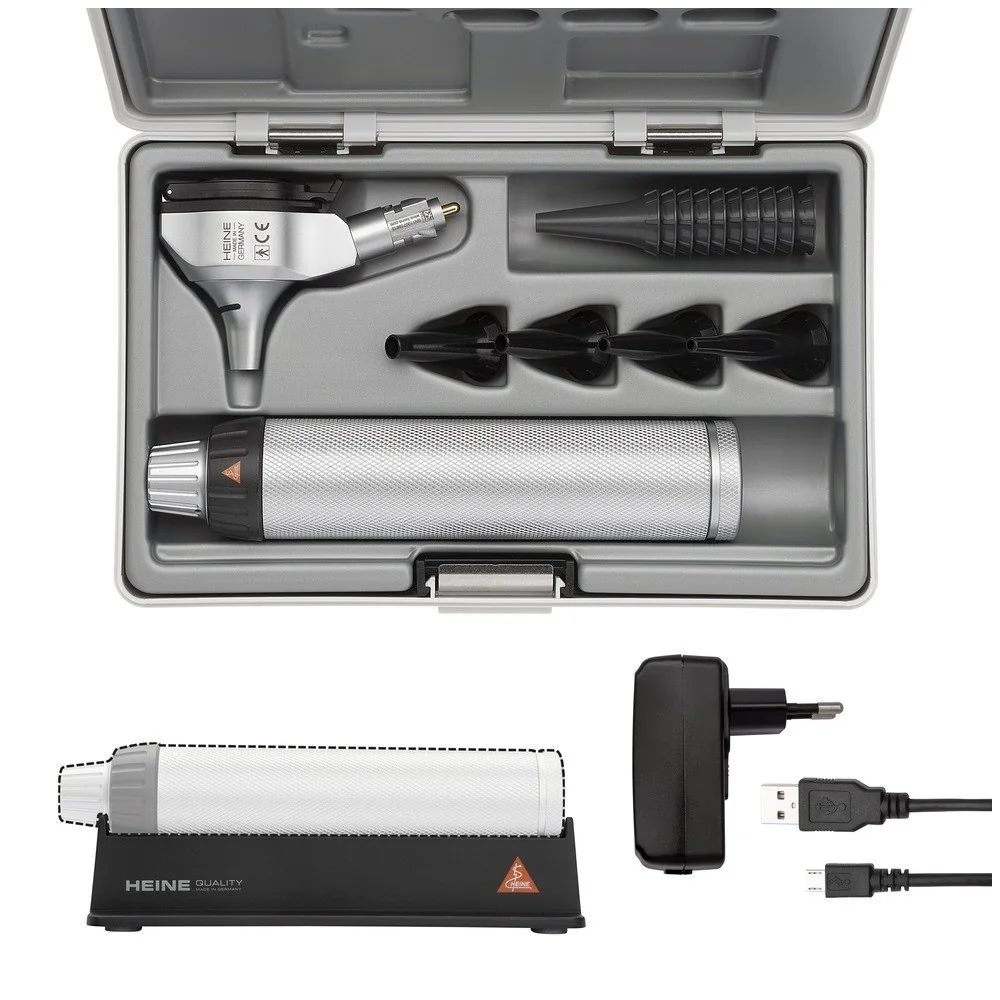 HEINE BETA 400 F.O. LED Otoscope with rechargeable handle HEINE BETA 400 F.O. LED Otoscope with rechargeable handle