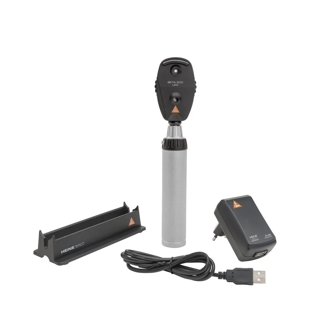 HEINE BETA 200 LED Ophthalmoscope Kit with rechargeable handle HEINE BETA 200 LED Ophthalmoscope Kit with rechargeable handle
