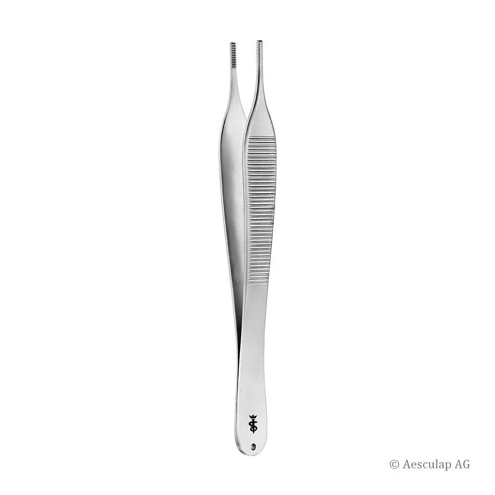 Aesculap HUDSON Dressing Forceps, straight, delicate, 12.5 cm Aesculap HUDSON Dressing Forceps, straight, delicate, 12.5 cm