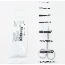 Aesculap Iris and ligature scissors, curved, sharp/sharp, 11.5 cm