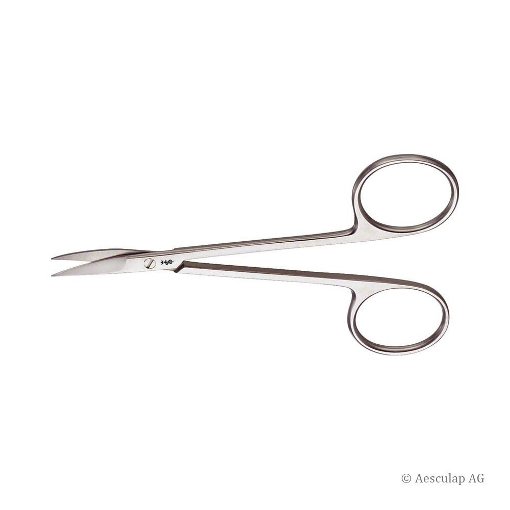 Aesculap Iris Scissors, curved, sharp 11 cm Aesculap Iris Scissors, curved, sharp 11 cm