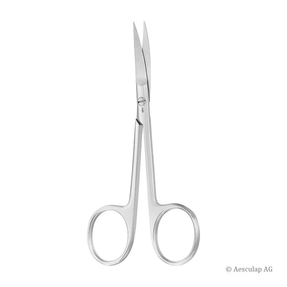 Aesculap Iris Scissors, curved, sharp 12 cm Aesculap Iris Scissors, curved, sharp 12 cm
