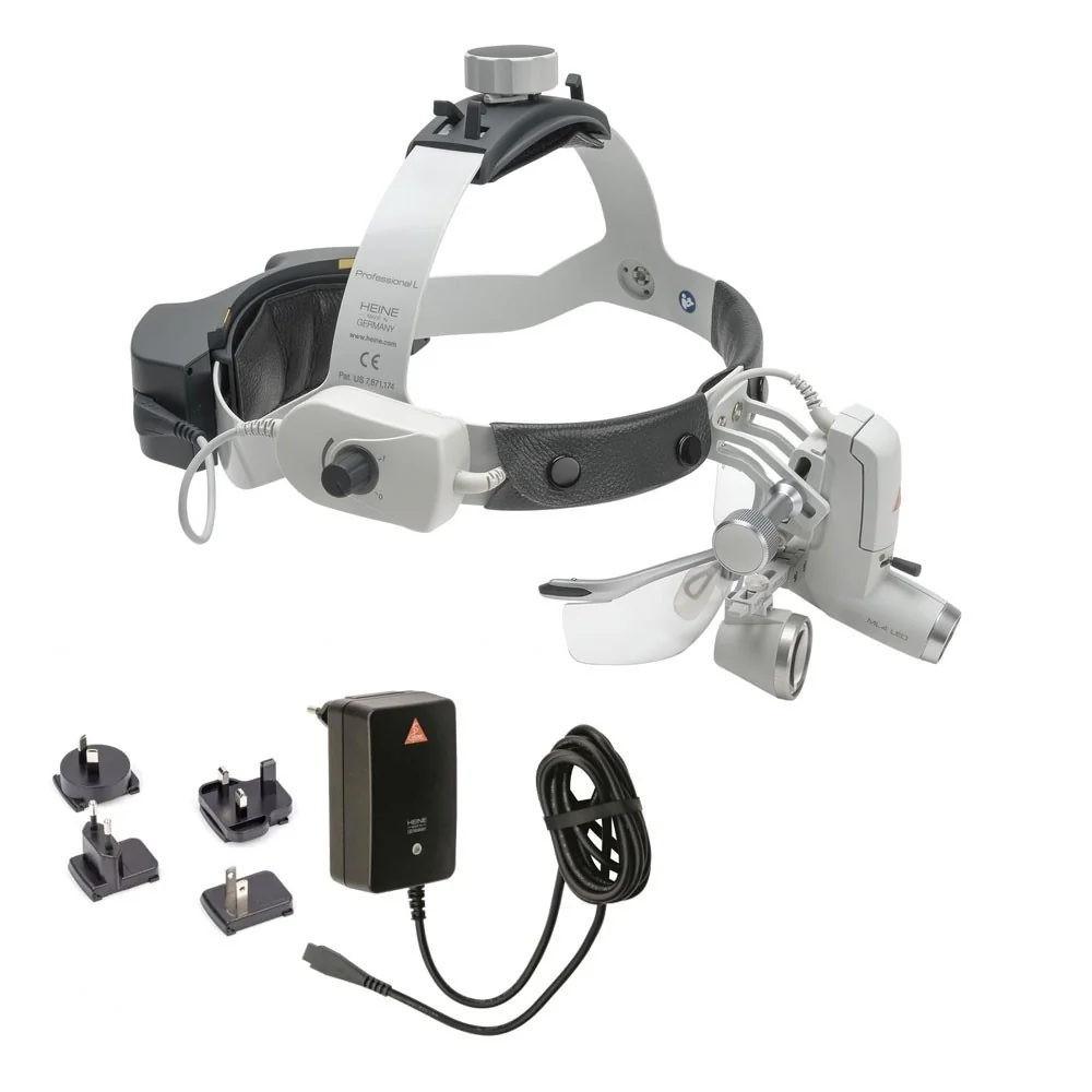 HEINE ML4 LED HeadLight Kit 6 with loupes HR 2.5x
