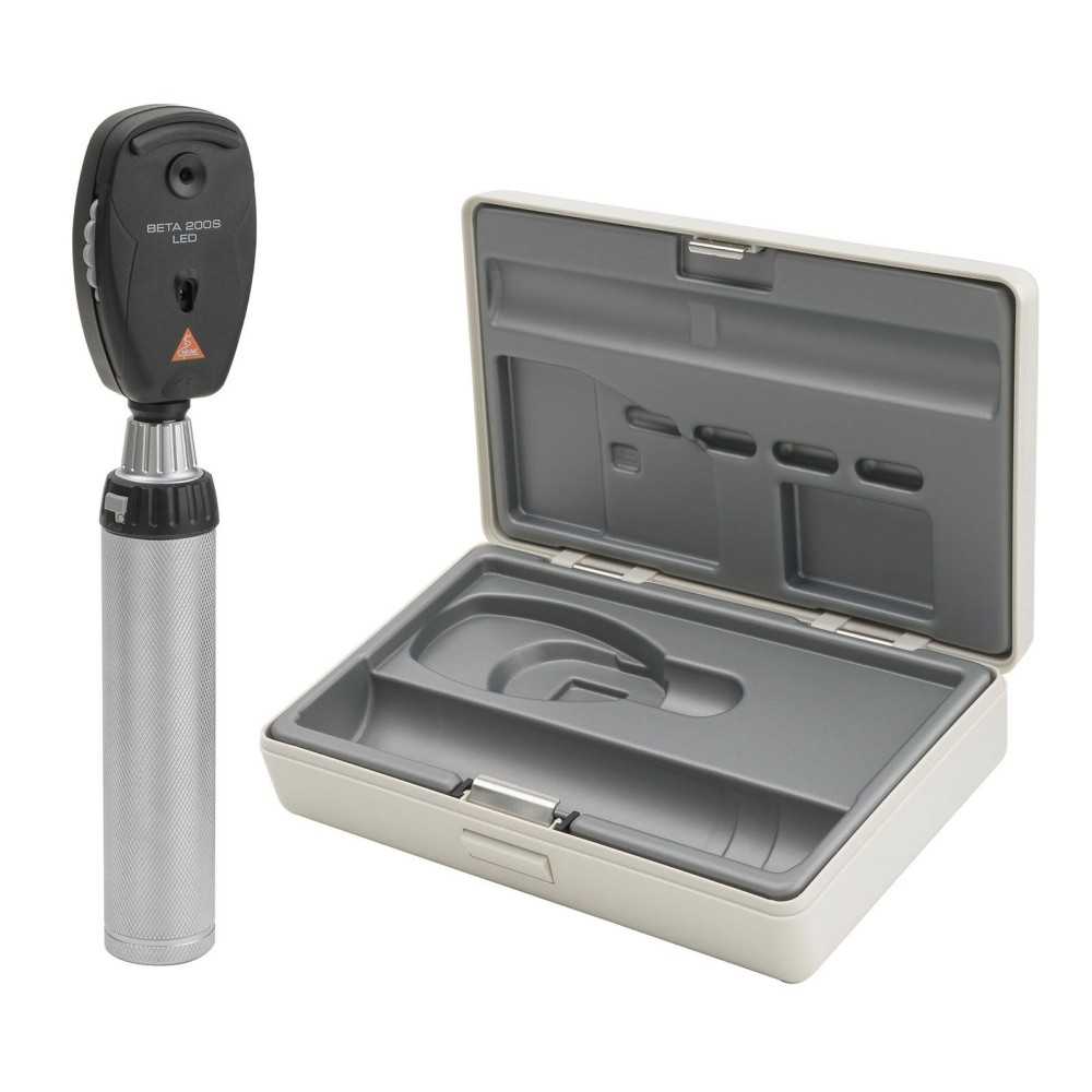HEINE BETA 200S LED Ophthalmoscope Set with battery handle HEINE BETA 200S LED Ophthalmoscope Set with battery handle