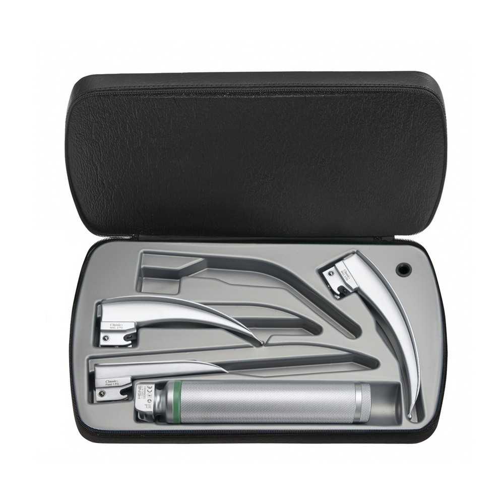 HEINE Classic+ laryngoscope set with standard F.O. LED battery handle HEINE Classic+ laryngoscope set with standard F.O. LED battery handle