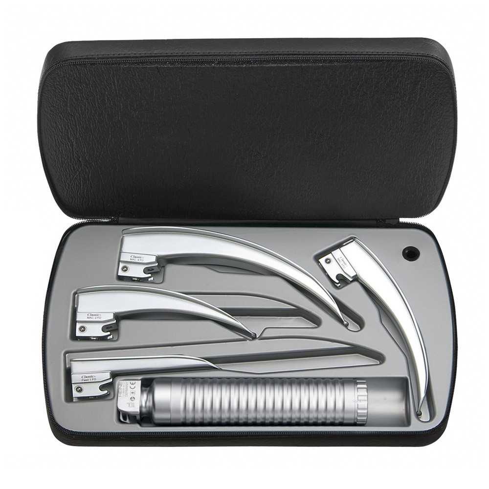 HEINE Classic+ set EasyClean LED and 4 laryngoscope blades