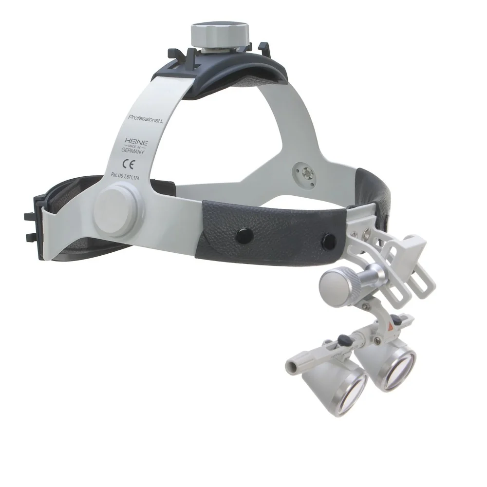 HEINE HR 2.5x Binocular Loupes on Professional L Headband