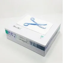 Aesculap SUSI Umbilical Scissors, curved, blunt, 160 mm (6 1/4"), blue, 20 pcs