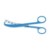 Aesculap SUSI Umbilical Scissors, curved, blunt, 160 mm (6 1/4"), blue, 20 pcs