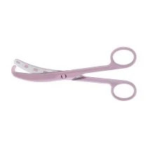 Aesculap SUSI Umbilical Scissors, curved, blunt, 160 mm (6 1/4"), pink, 20 pcs