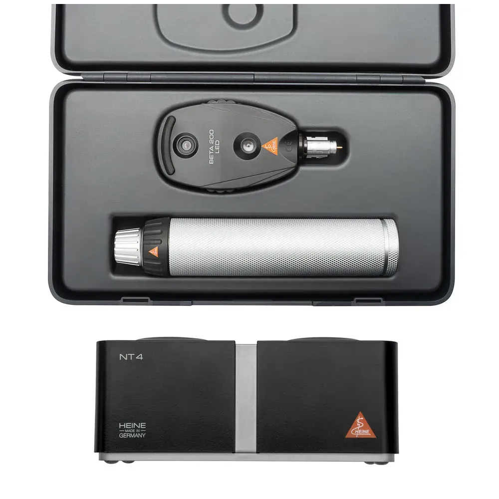 HEINE BETA 200 LED Ophthalmoscope Set with table charger HEINE BETA 200 LED Ophthalmoscope Set with table charger