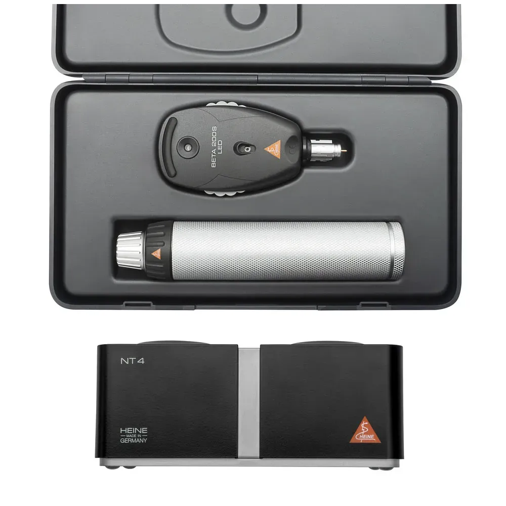 HEINE BETA 200S LED Ophthalmoscope Set with table charger