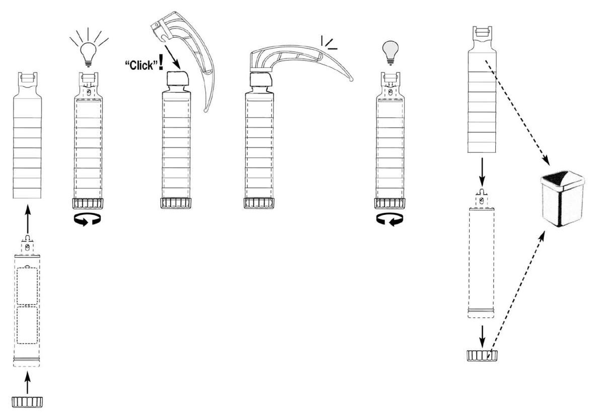 XP disposable laryngoscope handle shell